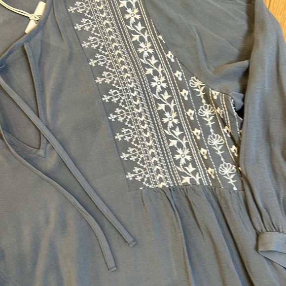 Lucky Brand embroidered boho top - Picture 4 of 8